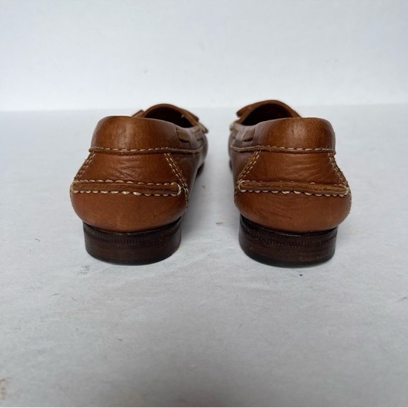 Women’s Brown Leather Tassel Loafers size 51/2 - Picture 7 of 9